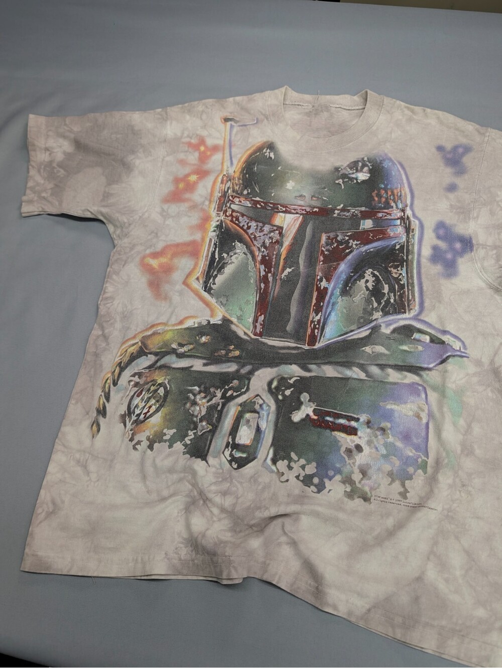 Boba Fett 1997 Star Wars Tie Dye Shirt Vintage Lucasfilm M